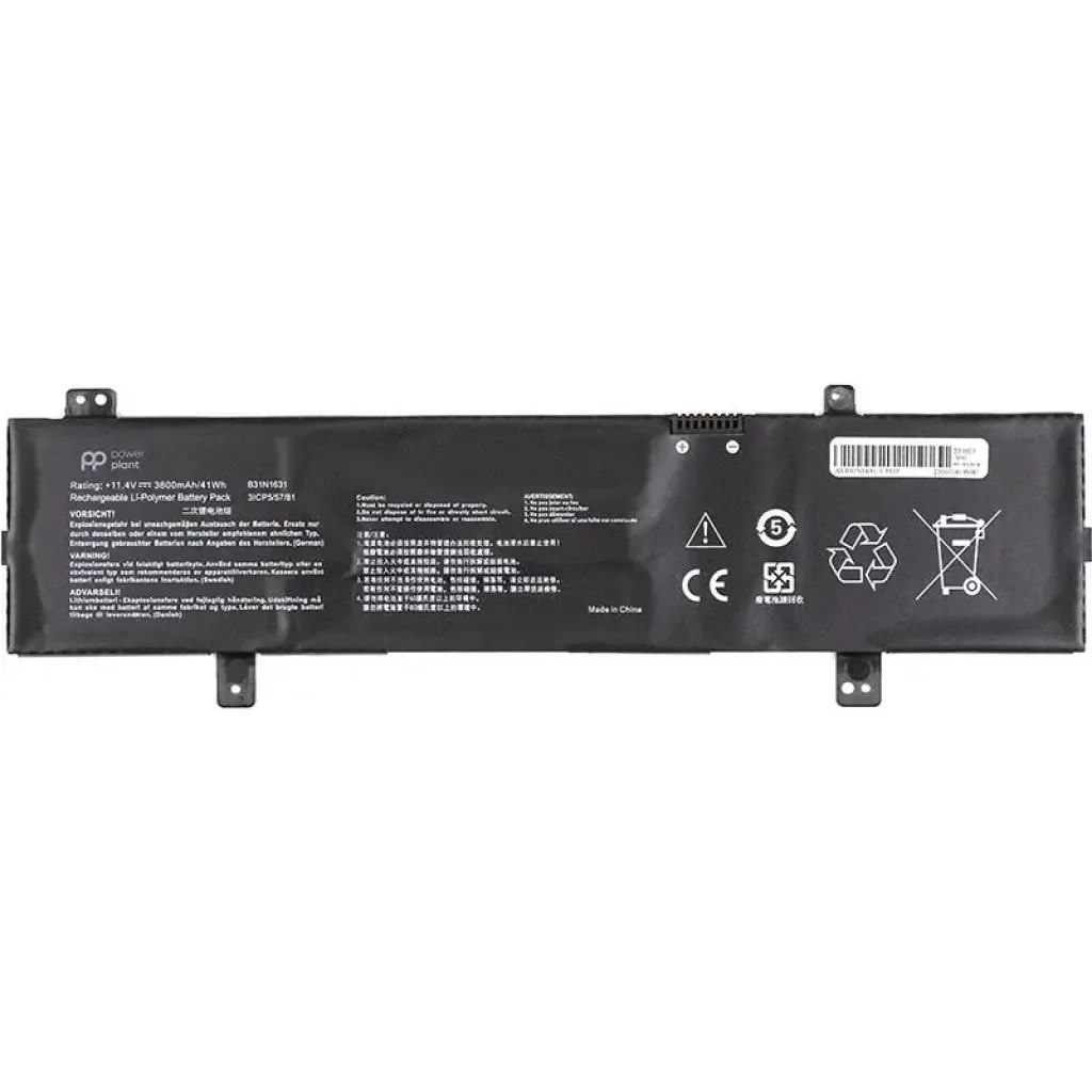 АКБ PowerPlant для ноутбука Asus VivoBook 15 X505BA (B31N1631) 11.4V 3600mAh (NB431809) UA