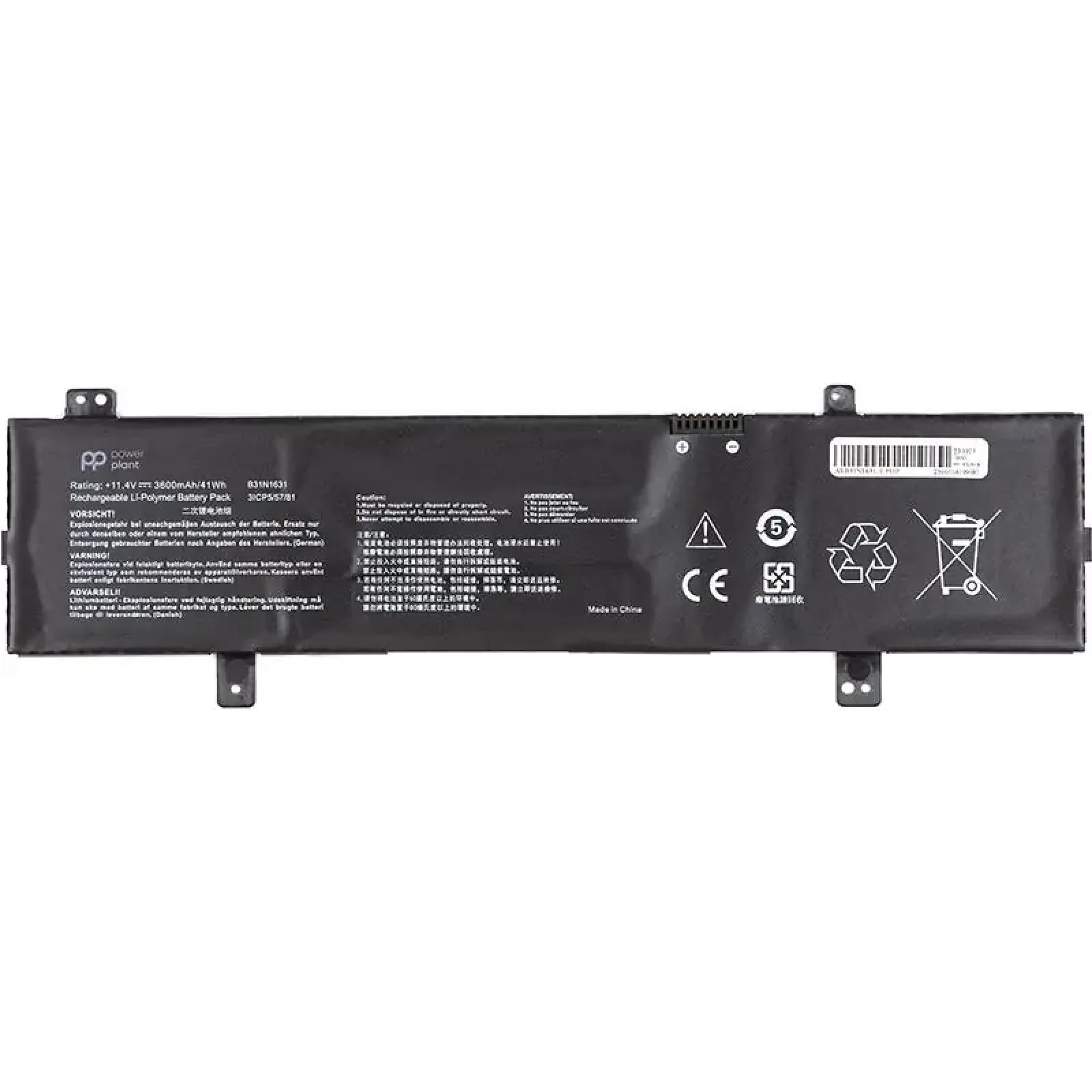 АКБ PowerPlant для ноутбука Asus VivoBook 15 X505BA (B31N1631) 11.4V 3600mAh (NB431809) UA