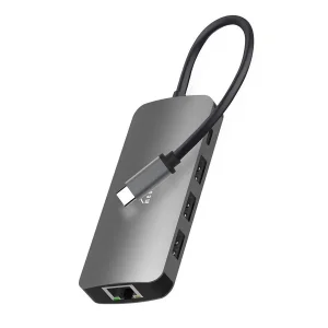 Док-станция Media-Tech USB-C HDMI/USB 3.0x3/RJ45/SD/MicroSD/PD 100W (MT5044) UA