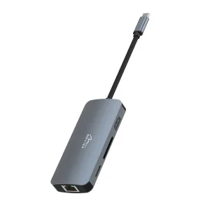 Док-станция Media-Tech USB-C HDMI/USB 3.0x3/RJ45/SD/MicroSD/PD 100W (MT5044) UA