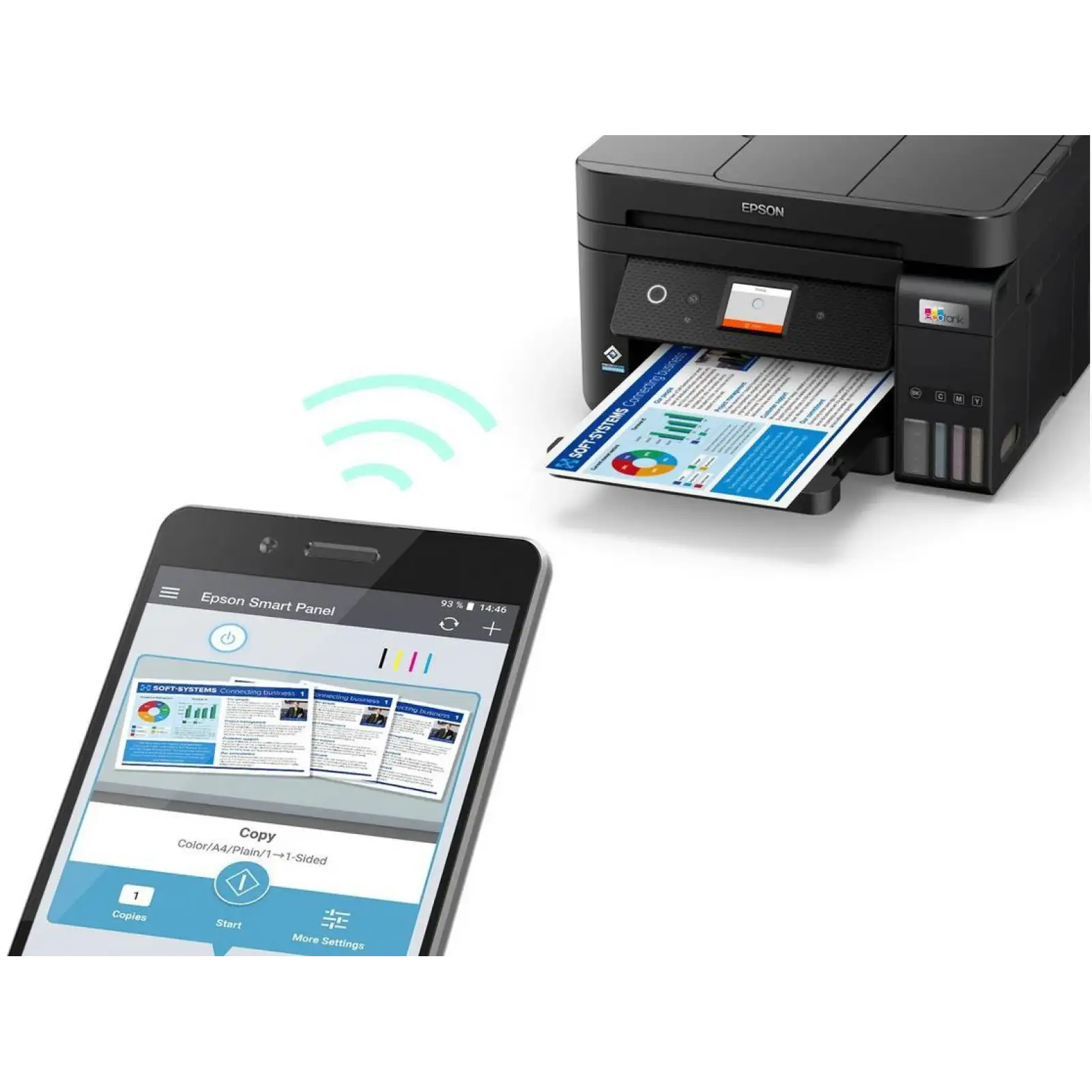 БФП А4 Epson EcoTank L6290 Wi-Fi (C11CJ60406) UA