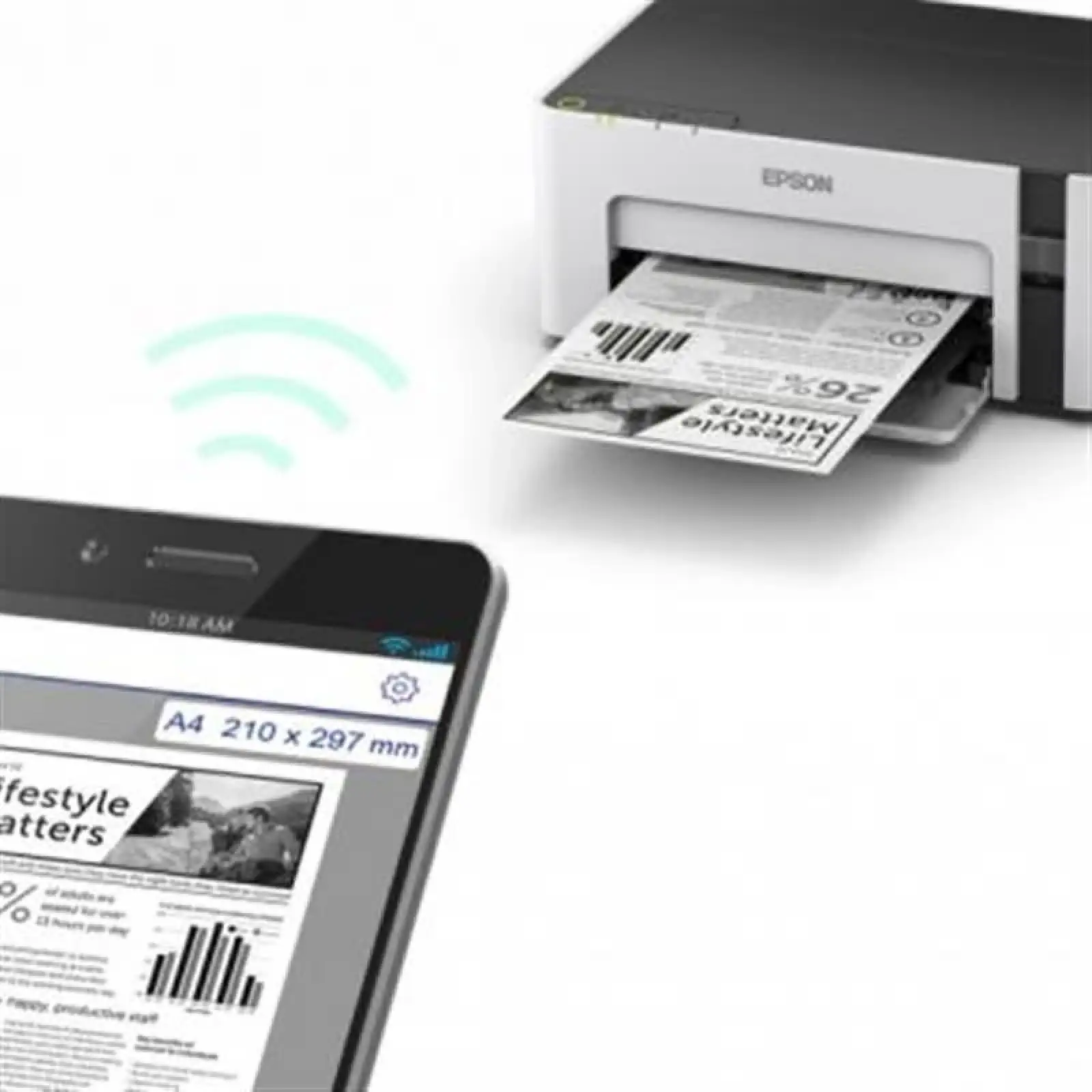 Принтер А4 Epson M1120 Фабрика печати с WI-FI (C11CG96405) UA