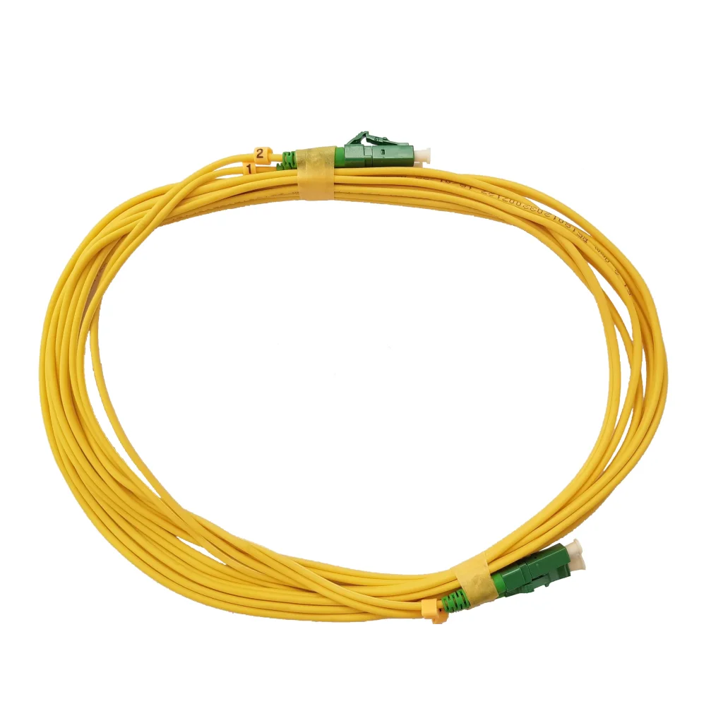 Патчкорд Abee LC/APC-LC/APC duplex, G657A, 2.0mm, 3m UA