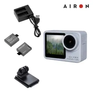 Набор тактичный: экшн-камера AIRON ProCam 8 Black с аксессуарами