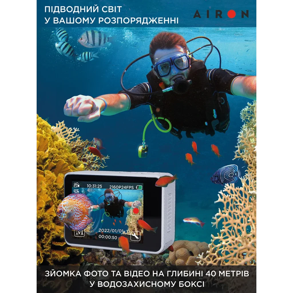 Набор экшн камеры для тактических шлемов AIRON ProCam 8 UA