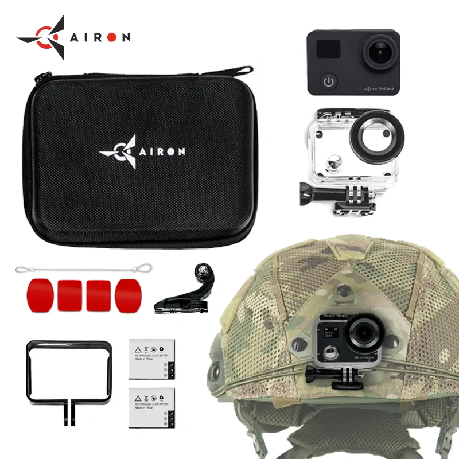 Набор экшн камеры для тактических шлемов AIRON ProCam 8 UA