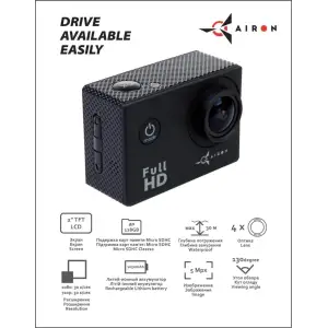 Экшн-камера AIRON Simple Full HD black UA