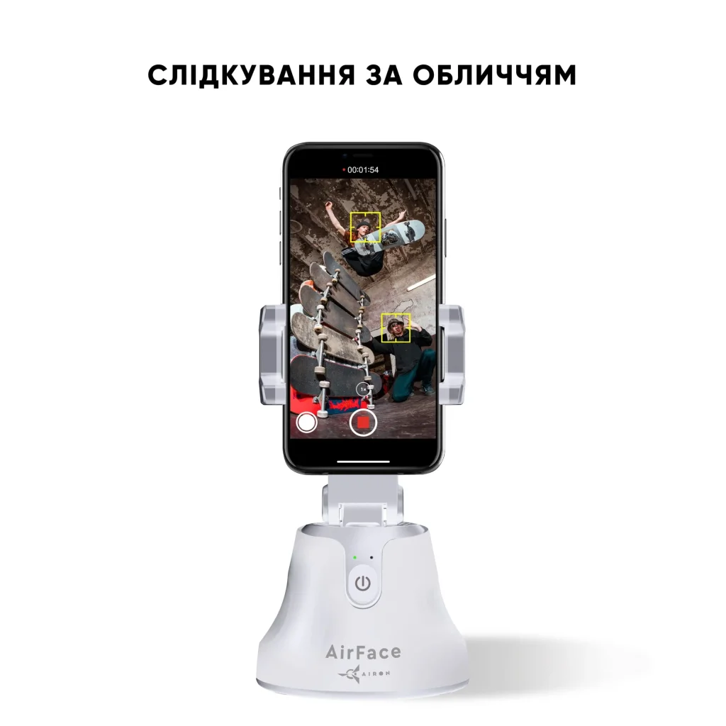 Держатель телефона 360° AirFace для TikTok, Instagram, Facebook, Zoom White