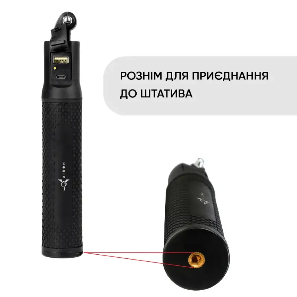 Монопод Power Bank AIRON AC120 для экшн-камер GoPro, AIRON, SONY, ACME, Xiaomi, SJCam, EKEN, ThiEYE UA