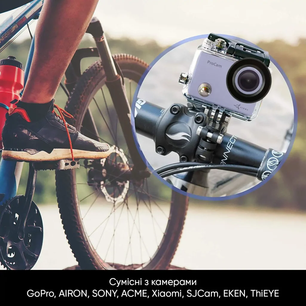 Набір аксесуарів 25 в 1 у кейсі ACK-2 для екшн-камер GoPro, AIRON, SONY, ACME, Xiaomi, SJCam, EKEN, ThiEYE UA