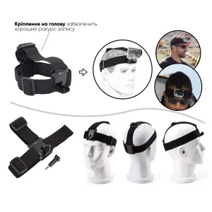Набір аксесуарів 50 в 1 у кейсі ACK-40 для екшн-камер GoPro, AIRON, SONY, ACME, Xiaomi, SJCam, EKEN, ThiEYE UA