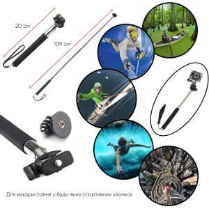 Набір аксесуарів 50 в 1 у кейсі ACK-40 для екшн-камер GoPro, AIRON, SONY, ACME, Xiaomi, SJCam, EKEN, ThiEYE UA