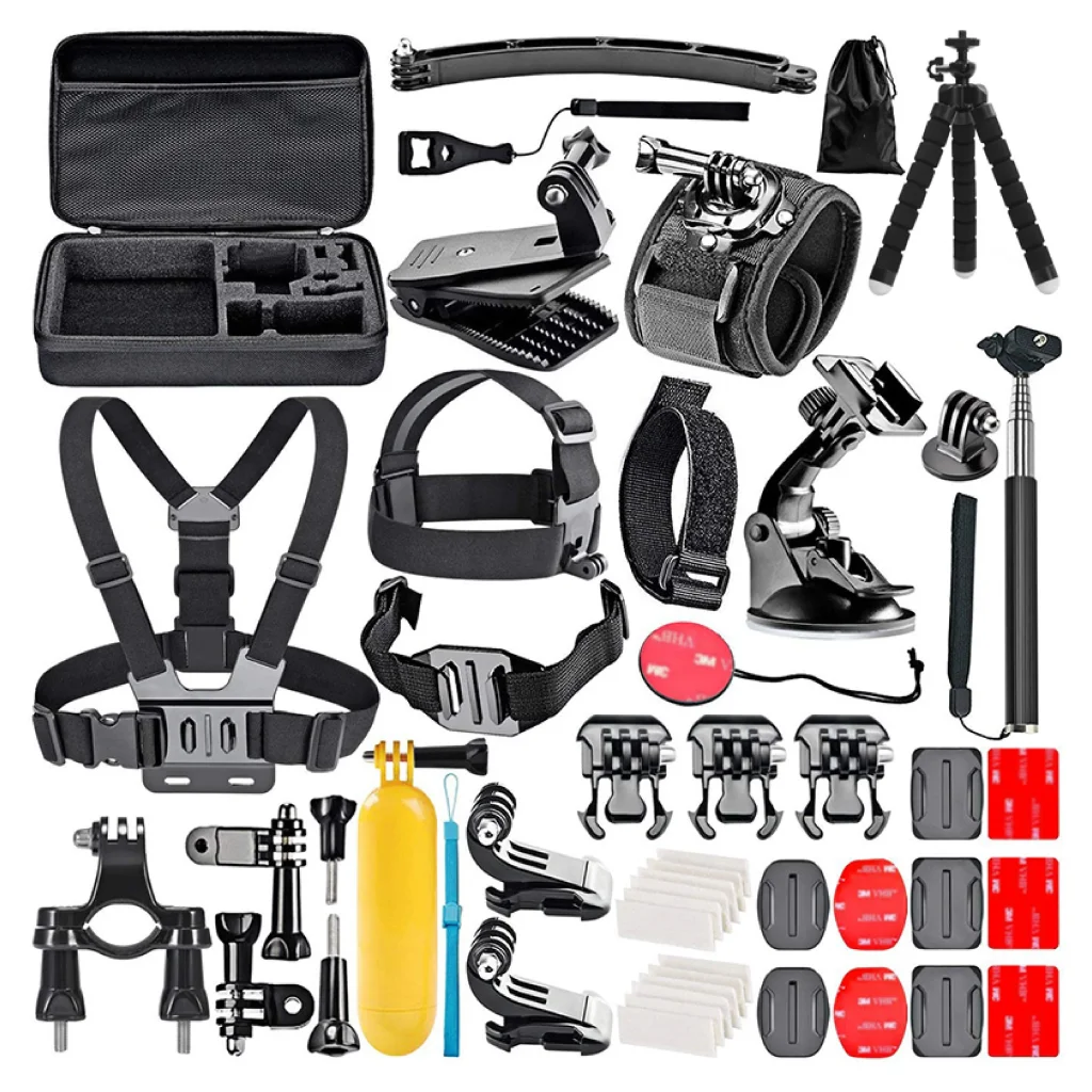 Набір аксесуарів 50 в 1 у кейсі ACK-40 для екшн-камер GoPro, AIRON, SONY, ACME, Xiaomi, SJCam, EKEN, ThiEYE UA
