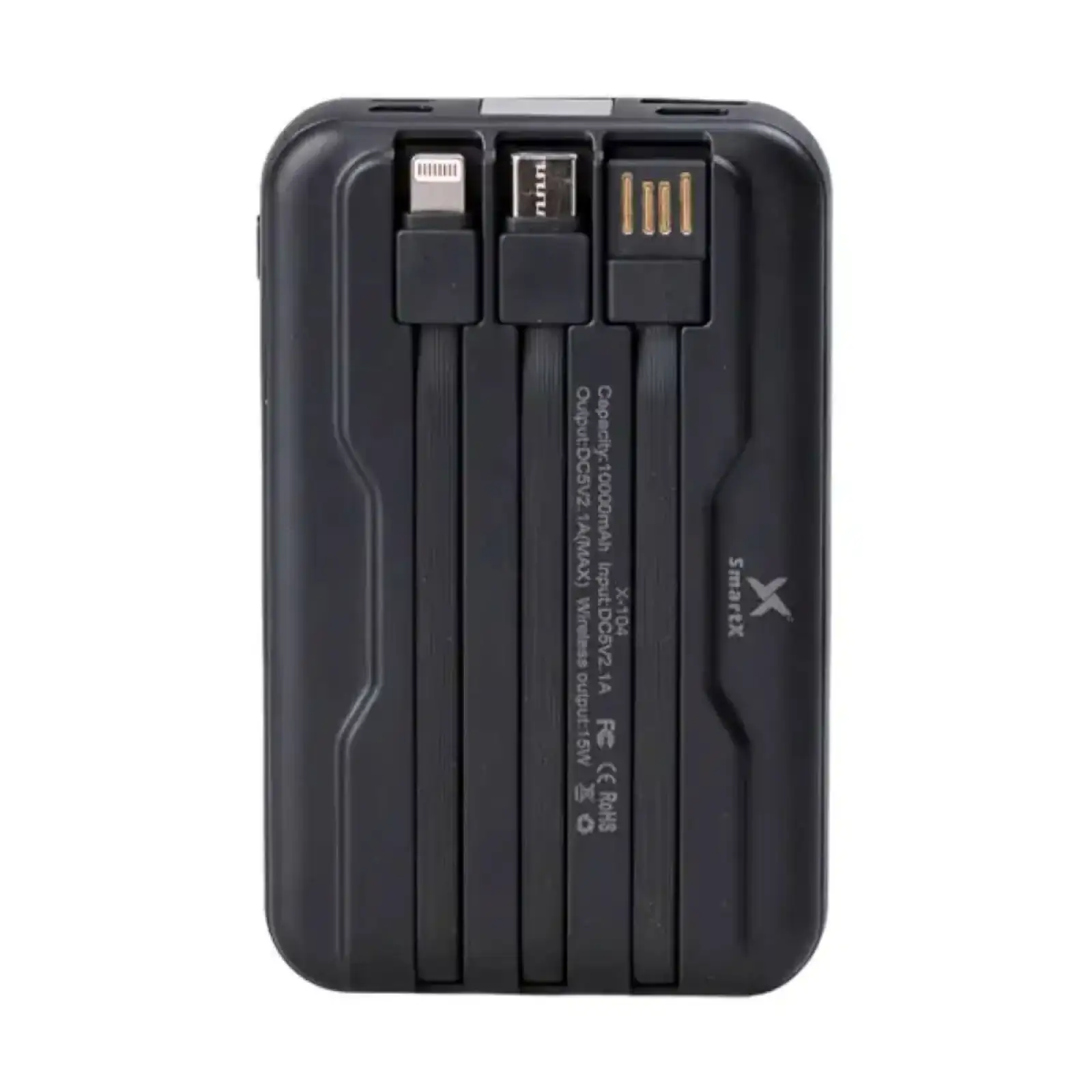Зовнішній акумулятор Smartx X104 10000mah бездротовий UA