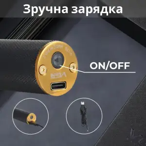 Триммер для стрижки VGR аккумуляторный с насадками черный HP-V-179 UA