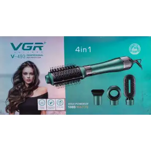Фен-щітка 4в1 з насадками, 1000 Вт професійний VGR HP-V-493 UA
