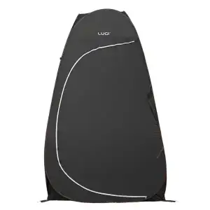 Намет душ-туалет для кемпінгу автомат 120×120×190 (см) LU-015DB Чорний Lugi