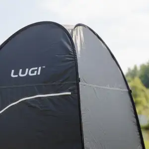 Намет душ-туалет для кемпінгу автомат 120×120×190 (см) LU-015DB Чорний Lugi