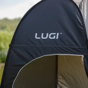 Намет душ-туалет для кемпінгу автомат 120×120×190 (см) LU-015DB Чорний Lugi