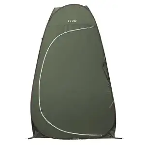 Намет душ-туалет для кемпінгу автомат 120×120×190 (см) LU-015DGR Хакі Lugi