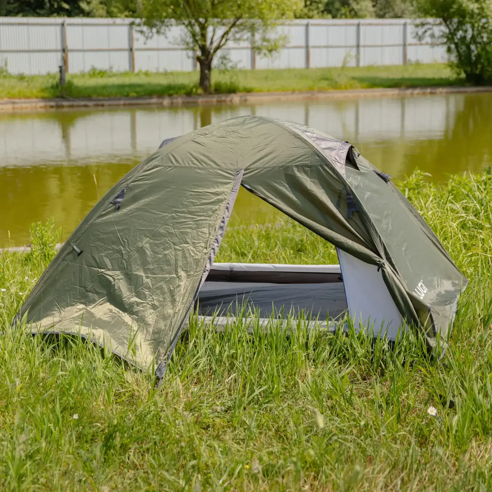 Намет двомісний 210×160×120 (см) кемпінговий туристичний LU-017 Хакі Lugi
