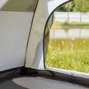Намет двомісний 210×160×120 (см) кемпінговий туристичний LU-017 Хакі Lugi