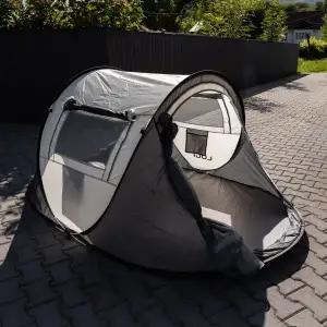 Намет туристичний 245×145×100 (см) кемпінговий для риболовлі 2 х місний Сірий LU-030BE Lugi
