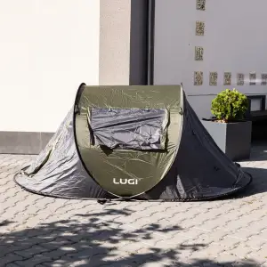 Намет туристичний 245×145×100 (см) кемпінговий для риболовлі 2 х місний Зелений LU-030GR Lugi