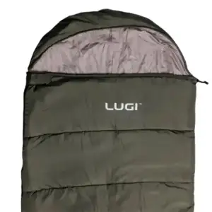 Спальний мішок-ковдра з капюшоном 210х70 см Хакі LU-010 Lugi