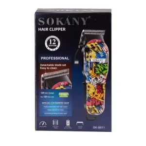 Машинка для стрижки Sokany професійна 4 насадки SK9911 UA