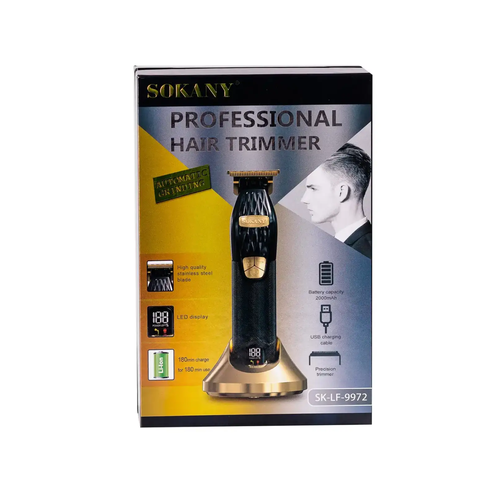 Тример для стрижки Sokany з LED дисплеєм SKLF9972 UA
