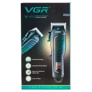 Машинка для стрижки LED профессиональная с насадками VGR HP-V-683 UA