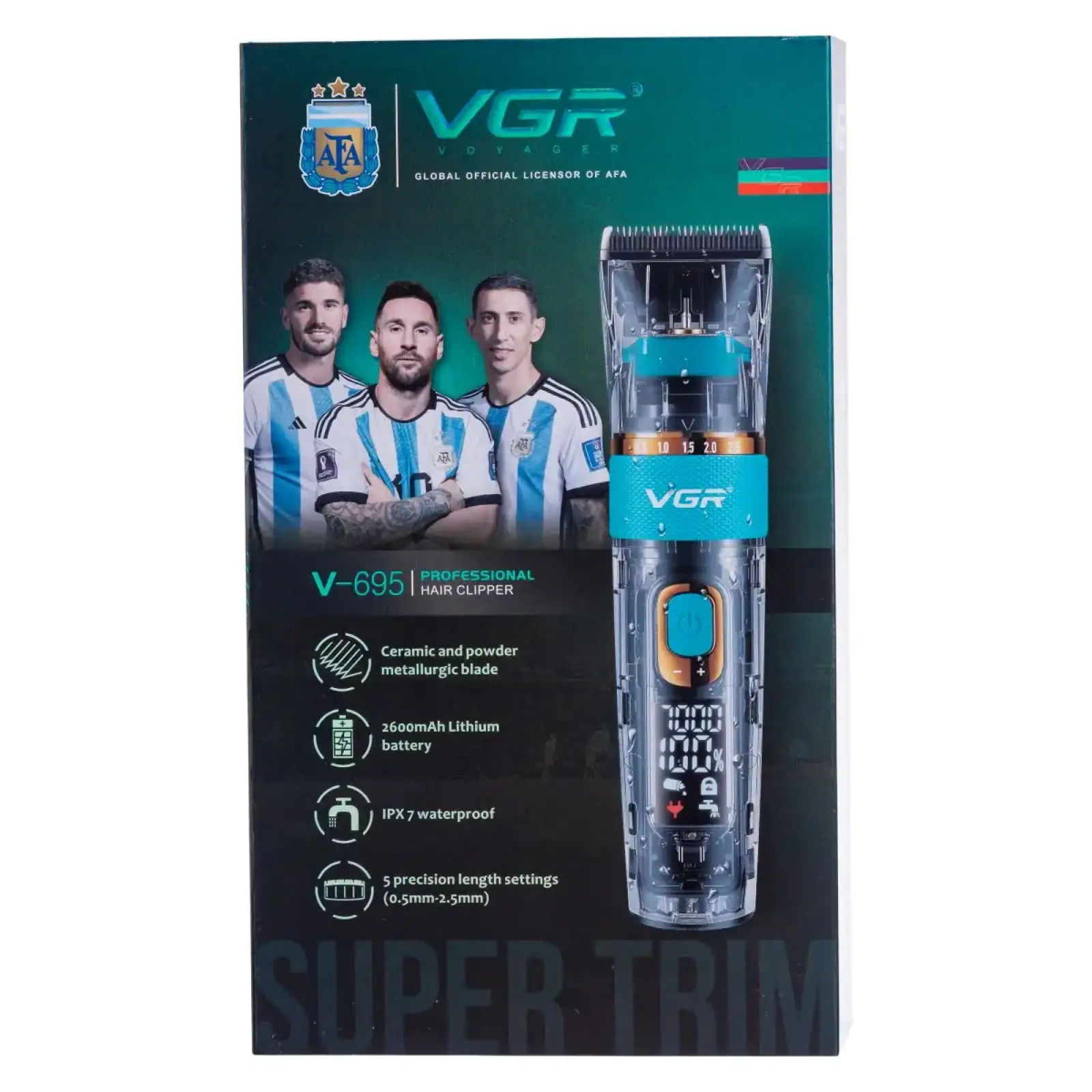 Машинка для стрижки професійна Синій VGR HP-V-695 UA