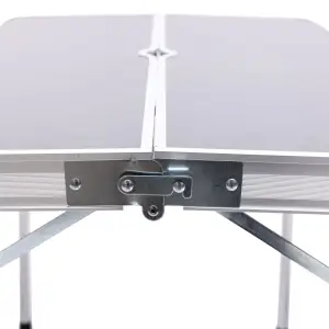 Комплект туристической стол + 2 лавочки складная мебель Серый Lugi JY-9060G