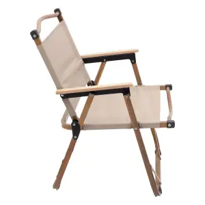 Кресло раскладное туристическое 52×53×77 см Бежевое HP-SY-1B Lugi