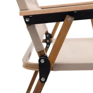 Кресло раскладное туристическое 52×53×77 см Бежевое HP-SY-1B Lugi