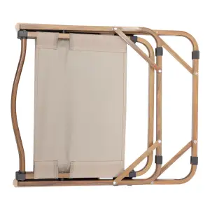 Кресло раскладное туристическое 52×53×77 см Бежевое HP-SY-1B Lugi