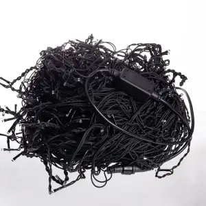 Вулична гірлянда Бахрома 50 м 840 LED чорний провід Білий 50MBW Garlando UA
