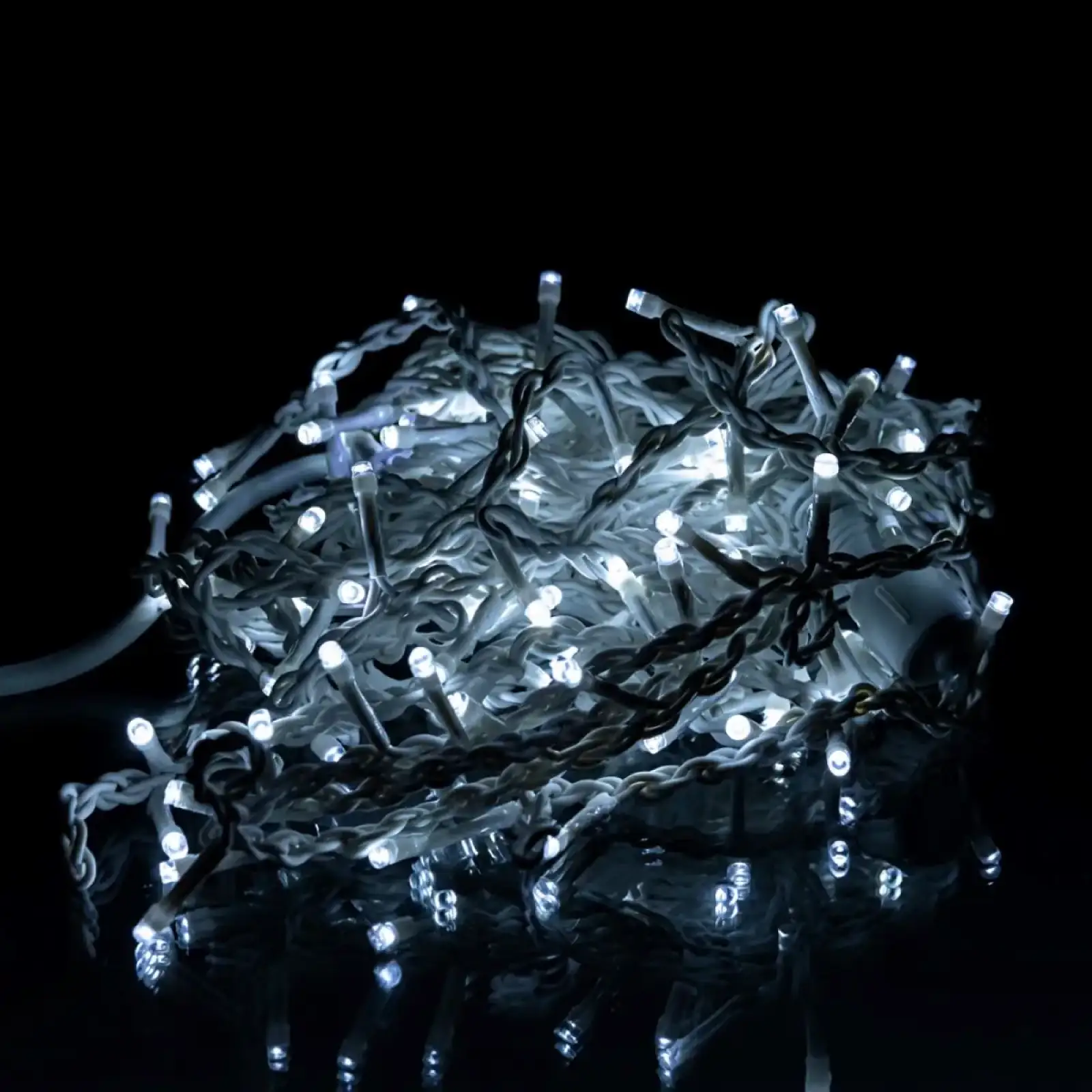 Новогодняя гирлянда уличная Бахрома 6 м 105 LED белый провод Белый 6МWW Garlando UA