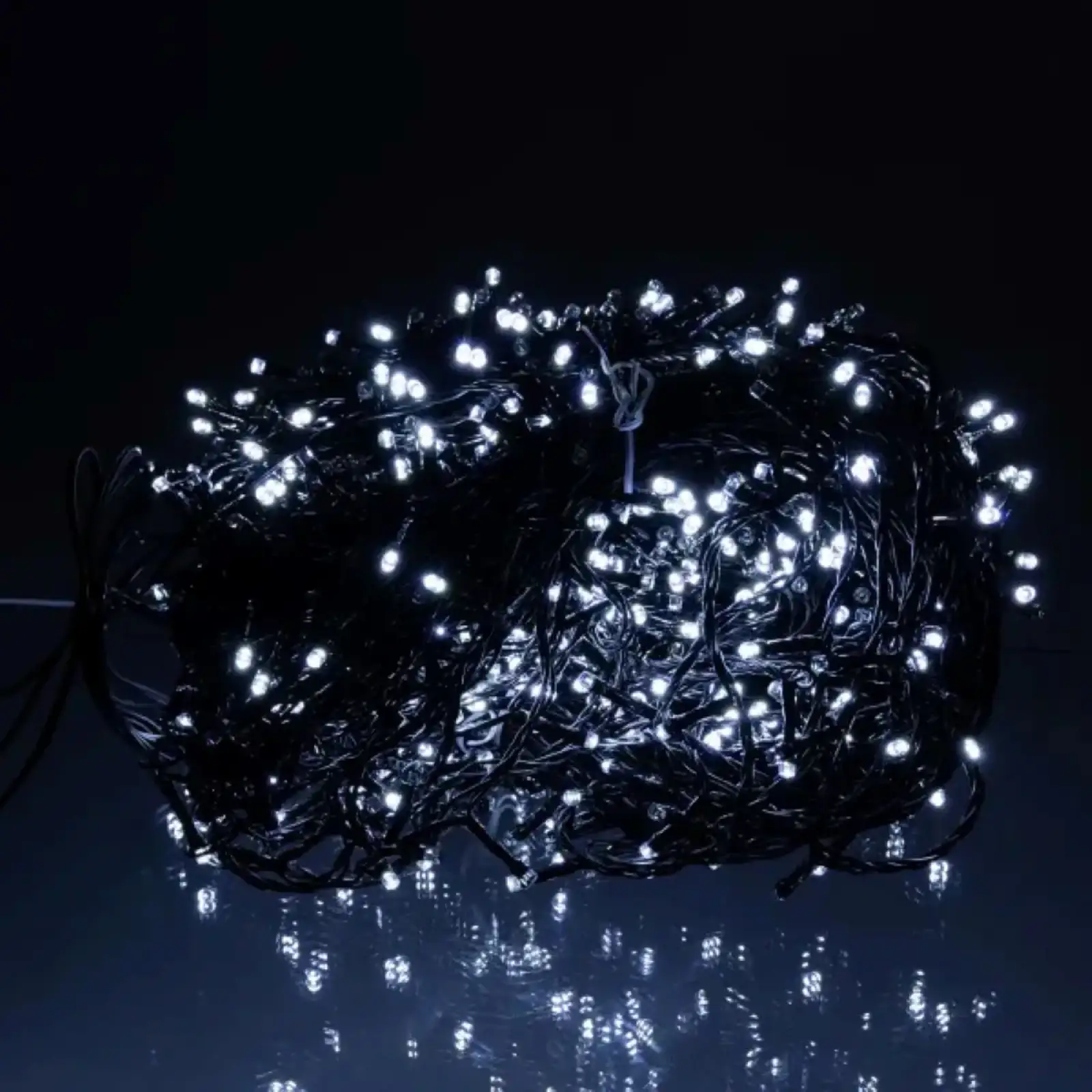 Гірлянда Різдвяна фея вулична 100 (м) 1000 LED чорний провід Білий CF1000L100MBW Garlando UA
