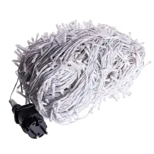 Гірлянда Різдвяна фея вулична 100 м 1000 LED білий провід Білий CF1000L100MWW Garlando UA