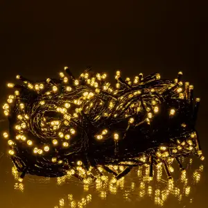 Гірлянда Різдвяна фея вулична 50 (м) 500 LED чорний провід Жовтий CF500L50MBY Garlando UA