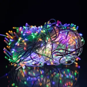 Гірлянда Різдвяна фея вулична 50 м 500 LED білий провід Мультиколір CF500L50MWML Garlando UA