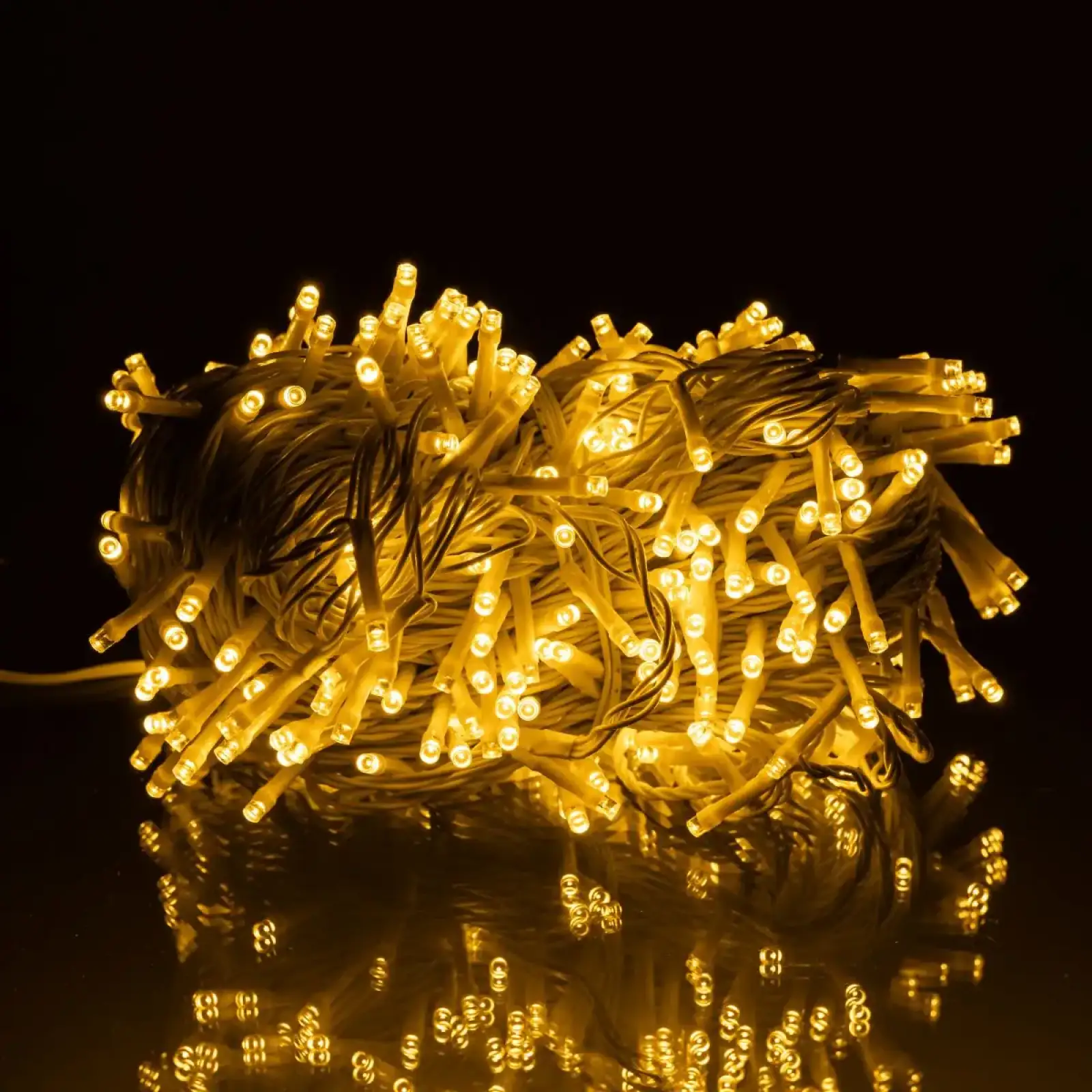 Гірлянда Різдвяна фея вулична 50 м 500 LED білий провід Жовтий CF500L50MWY Garlando UA