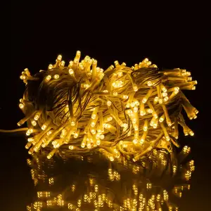 Гірлянда Різдвяна фея вулична 50 м 500 LED білий провід Жовтий CF500L50MWY Garlando UA