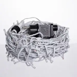 Гирлянда Нить уличная 30 м 300 LED белый провод Мультиколор CF300L30MWML Garlando UA