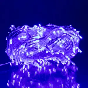 Гірлянда Нитка вулична 30 м 300 LED білий провід Синій CF300L30MWBL Garlando UA