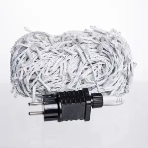 Гірлянда Нитка вулична 30 м 300 LED білий провід Синій CF300L30MWBL Garlando UA