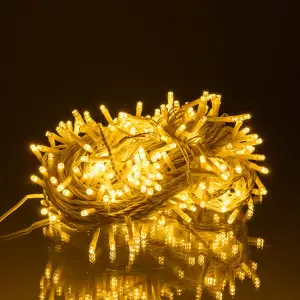 Гирлянда Нить уличная 30 м 300 LED белый провод Желтый CF300L30MWY Garlando UA