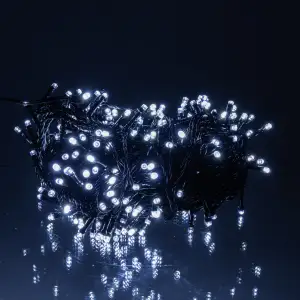 Гирлянда Нить уличная 30 (м) 300 LED черный провод Белый CF300L30MBW Garlando UA
